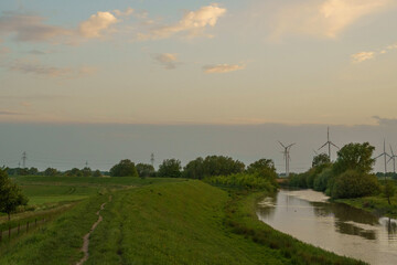 sunrise over the river