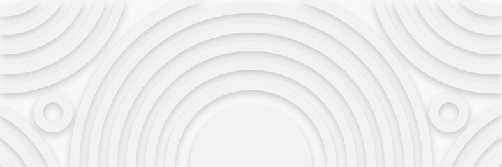 Background random white circles, shading ideal for business presentations. Stylish modern pattern, concentric circles.