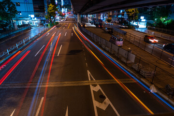 長時間露光で撮影した光跡