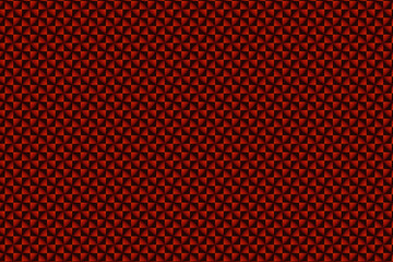 Repeating rows of red and black squares and triangles