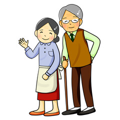 仲良し老夫婦