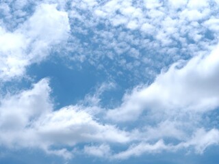 blue sky with clouds