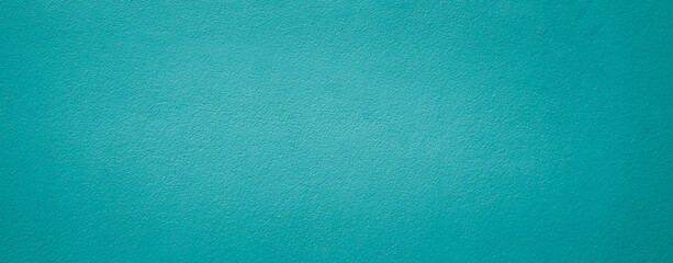 wall texture panoramic background. turquoise wall.
