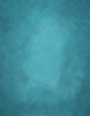 Fototapeta na wymiar Aqua Blue Brush Stroked Oil Painting Abstract Background