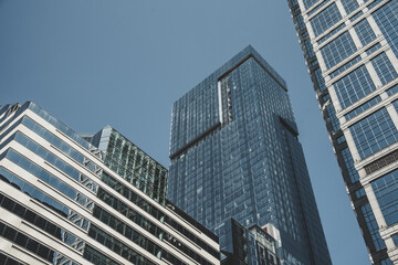 Modern Buildings in Chicago. Architecture detais of Chicago