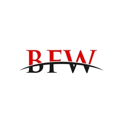 BFW swoosh horizon initials, letter corporate logo designs inspiration