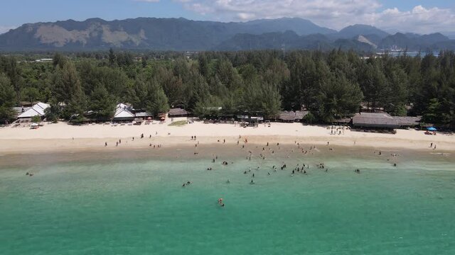 Lampuuk Beach Coastline View, Lampuuk Beach is Located within Capital City Banda Aceh.