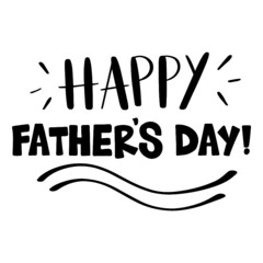 Happy Father's Day Calligraphy Cursive Script Blue Logo Text Graphic Card Design Cut Out and Isolated Over White Background, Vector Handwritten type lettering composition of Happy Father's Day