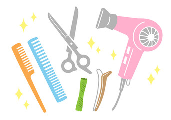 美容院の道具