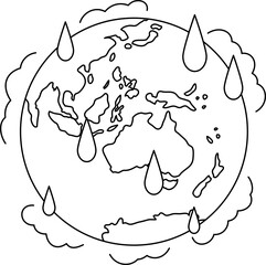 Illustration of a Global warming problem outline