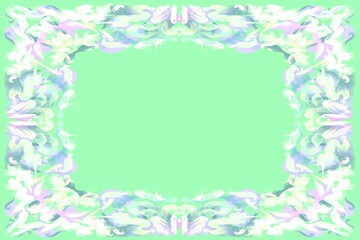 frame. Shabby chic style. Background for design postcard and packaging 