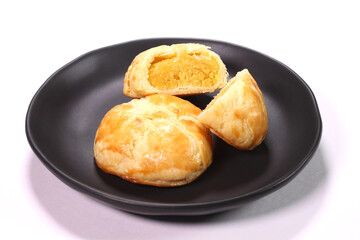 皿の上の南瓜まんじゅう