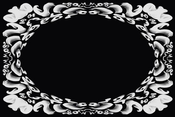 black and white frame