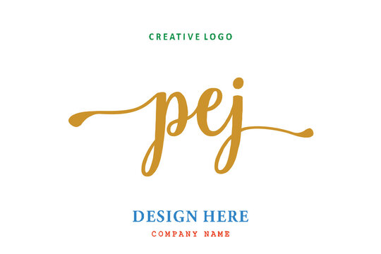 PEJ lettering logo is simple, easy to understand and authoritative