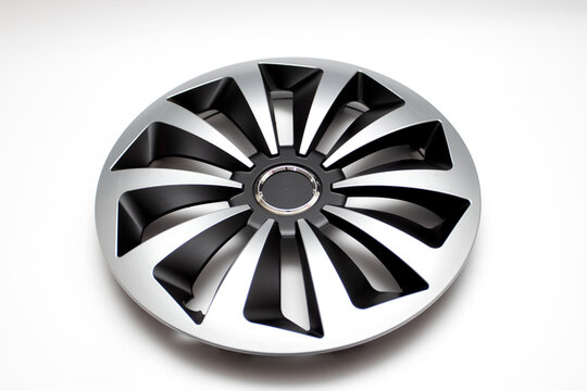 Wheel cover cap on white background