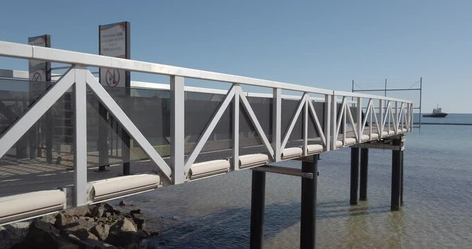 Walkway above the ocean at Wallaroo South Australia