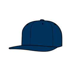 Vector Baseball Hat Cartoon Illustration