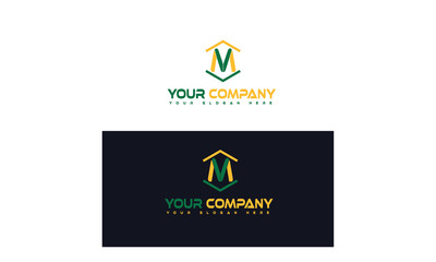 Letter Logo - M Letter Alphabet Logo Design Template