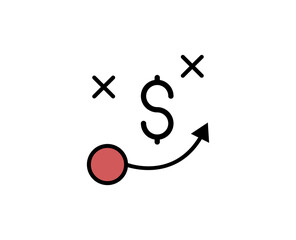 Strategy line icon. Vector symbol in trendy flat style on white background. Business sing for design.