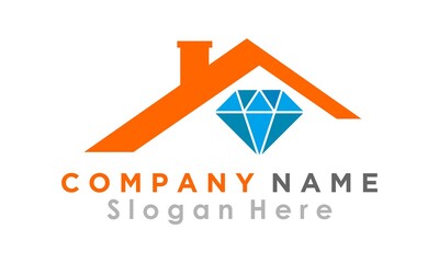 Fototapeta premium diamond store vector logo