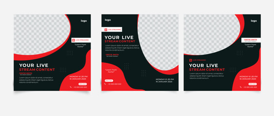 Webinar business conference social media post
