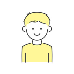 男の子。Illustration of children and boys. 