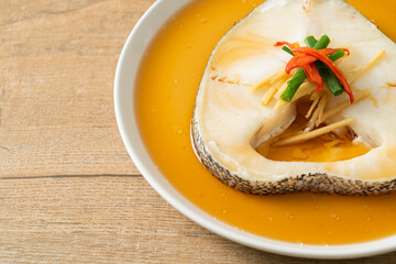 Steamed Cod Fish with Soy Sauce