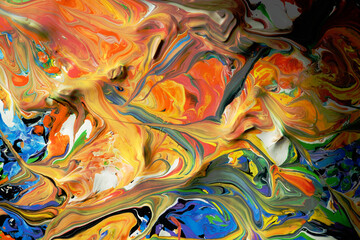 Abstract of swirl painting 