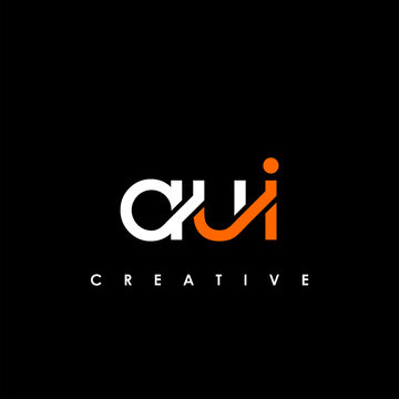 AUI Letter Initial Logo Design Template Vector Illustration