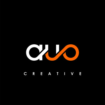AUO Letter Initial Logo Design Template Vector Illustration