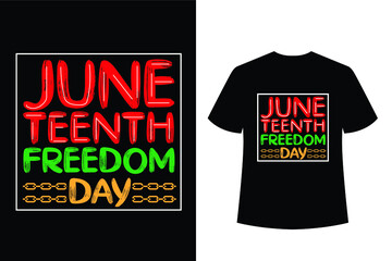 Juneteenth brush lettering typographic t-shirt design - freedom day June 19th t-shirt