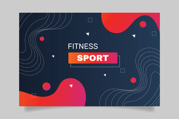 Abstract sport TV channel art. - Vector.