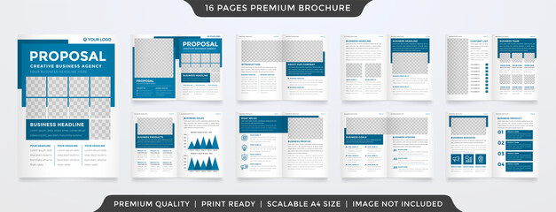 Fototapeta na wymiar minimalist business presentation template design