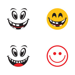 Smile emotion icon vector illustration design template