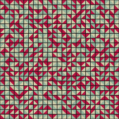 Fototapeta premium Abstract Geometric Pattern generative computational art illustration