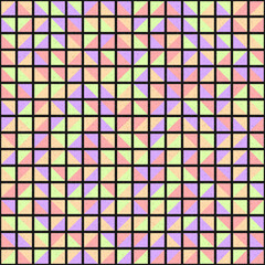 Abstract Geometric Pattern generative computational art illustration