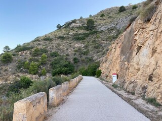 hiking in the mountains
