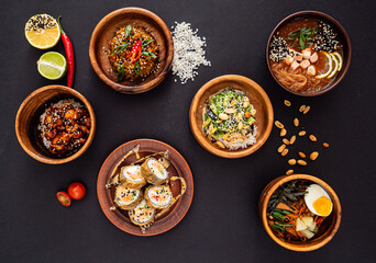 asian set on the table