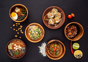 asian set on the table