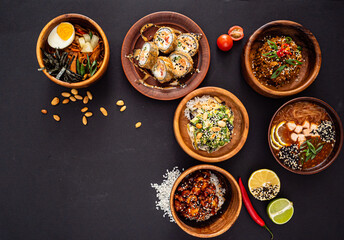 asian set on the table