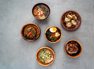 asian set on the table