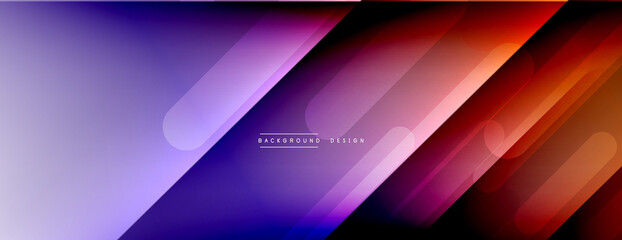 Fototapeta premium Dynamic lines abstract background. 3D shadow effects and fluid gradients. Modern overlapping forms