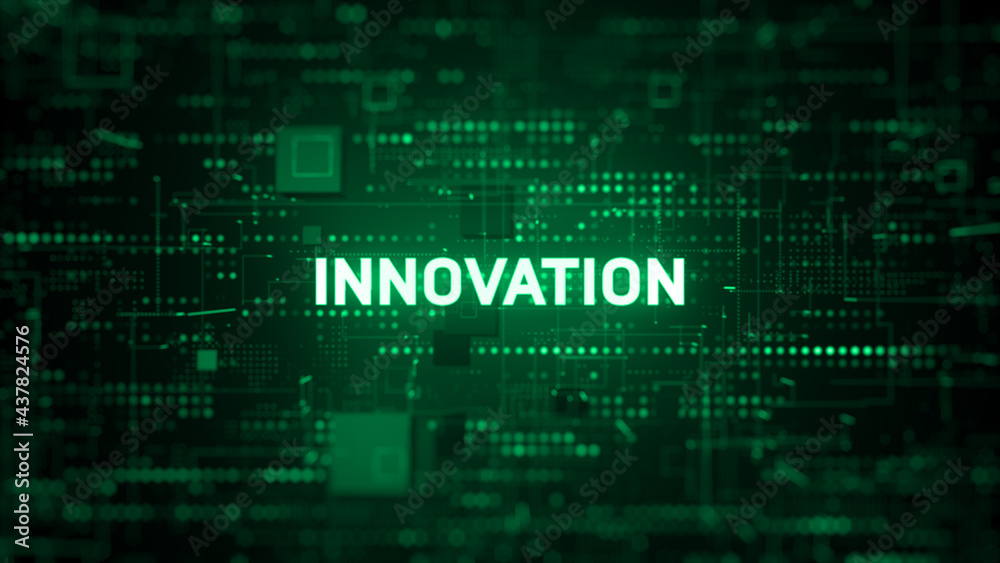 Poster technology digital data network, internet of things iot connection, future technology innovation abs