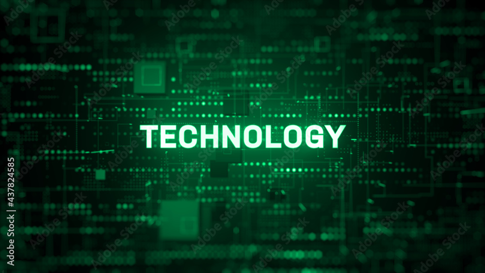 Poster technology digital data network, internet of things iot connection, future technology innovation abs