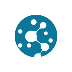 Molecule symbol logo template vector illustration design