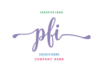 PFI lettering logo is simple, easy to understand and authoritative