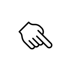 Obraz premium Click hand or cursor icon in black. Tap or touch sign. The concept of following a link. Pointer gesture of mouse. Isolated symbol, for: illustration, logo, gui, app, design, web, ui, ux. Vector EPS 10