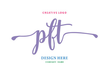 PFT lettering logo is simple, easy to understand and authoritative