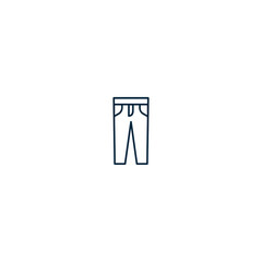 Minimal pant outline icon