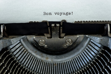 Bon voyage, タイプライター, typewriter